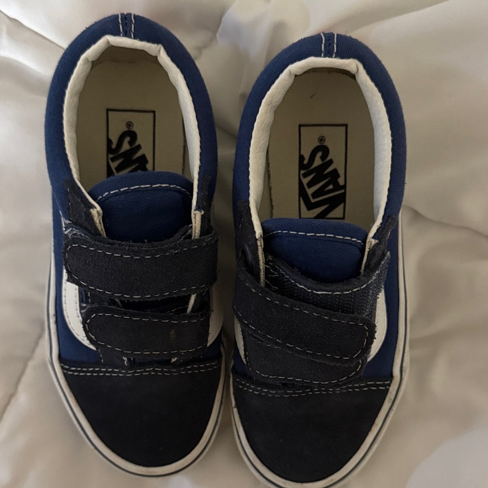 Vans Kids Navy and Black Sneakers